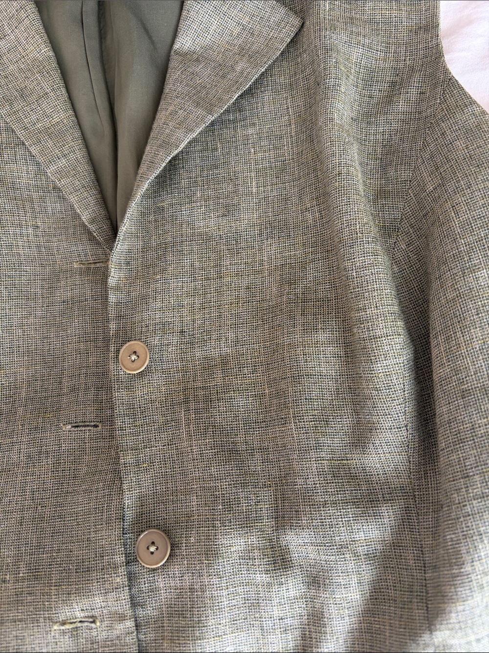 Ellen Tracy Olive Green Petite Blazer Dress - Picture 8 of 9